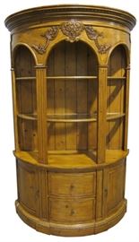 Kingsley Manor demilune cabinet