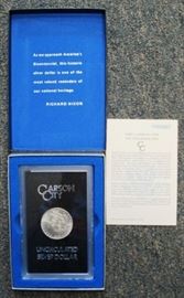 Uncirculated Carson City silver dollars