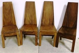 Set of 4 Guildmaster teak chairs