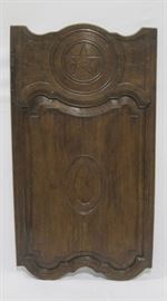 Carved vintage wooden panel