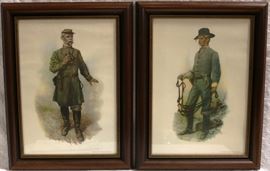 Vintage civil war soldiers