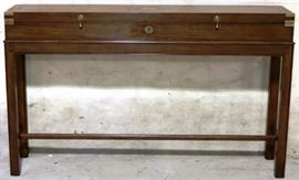 Modern History fruitwood cane console