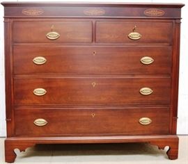 Inlaid 2 over 3 chest by Polidor