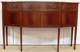 Polidor bow front inlaid buffet