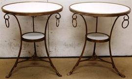 Modern History marble top tables