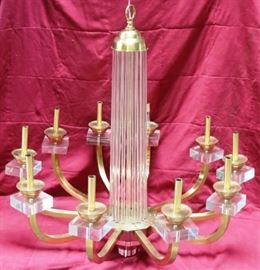 Modern History acrylic chandelier