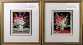 Original florals by Anna Sandhu Ray w/COA