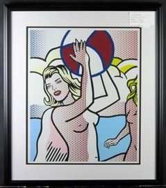 Beachball giclee by Roy Lichtenstein
