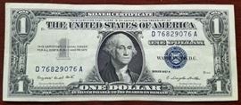 $1 Blue Silver Certificates