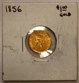 1856 $1 Gold Type 3