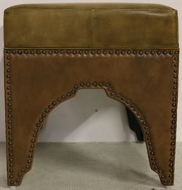 Leather wrapped stool
