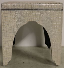 reptilian wrapped stool