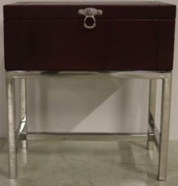 leather wrapped trunk