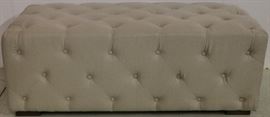 fabric tufted ottoman