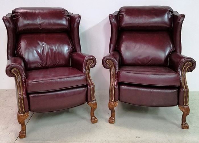 Leather recliners by Lane