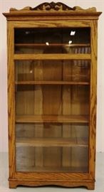 Vintage one door oak bookcase