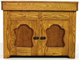 Early oak dry sink