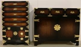 Asian Campaign style silver chest/server
