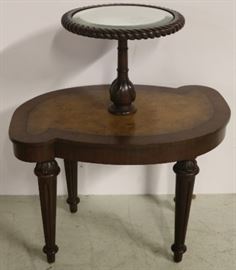 Maitland Smith carved 2 tier table