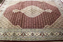 8 x 10.4 Silk and wool Fish Tabriz