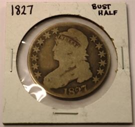 1827 Bust Half 