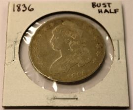 1836 Bust Half 