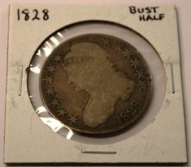 1828 Bust Half 