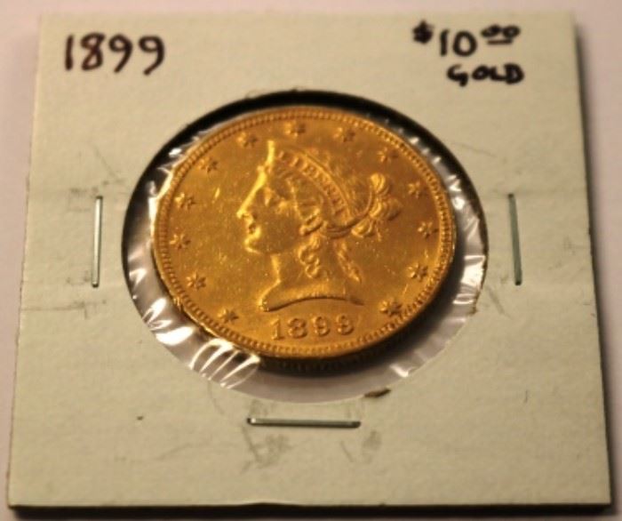 1899 $10.00 Gold Liberty 