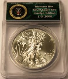 2012  MS69 Silver Eagle 