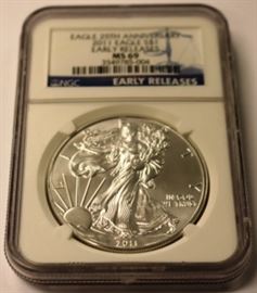2011  MS69 Silver Eagle 