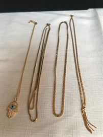 14 Karat Gold Necklaces