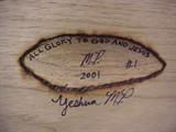 CLOSE UP OF ARTIST'S SIGNATURE FOR WOOD DECOY