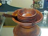 TURNED WOOD BOWLS