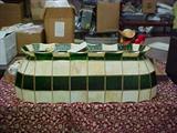 Leaded/Stained glass Lamp for dining table or Pool table