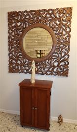 Hand Carved Mirror