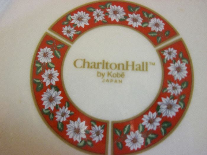 Charlton Hall by Kobe Christmas China Set