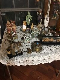 Carved Jade, Foo Dogs, carved bone. Beautiful treasures, brought back from the War! 