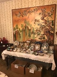 Fine Asian china, porcelain and bisque. 