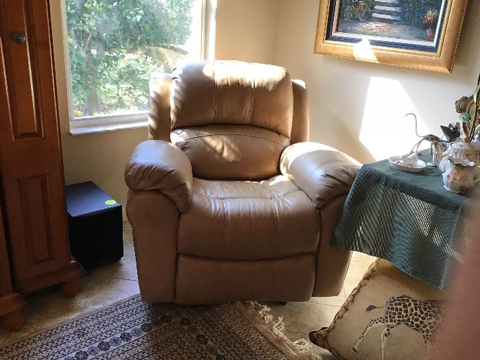 Matching Leather Recliner