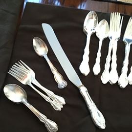 assorted silver plate pieces