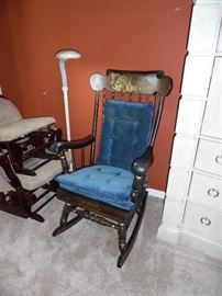 Old Rocking Chair with cushions