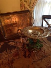 Extremely old solid brass compote
