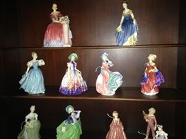 Royal Doulton lady figurines are hand painted figures from a company which started with a man named John Doulton (1793-1873).