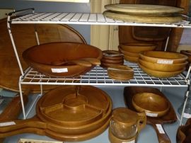 Wooden serving selections