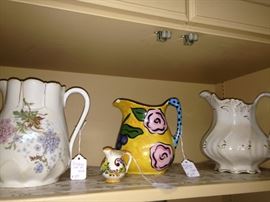 Assorted pitchers