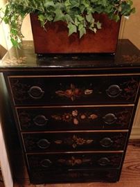 Small antique Asian style 4- drawer chest