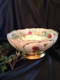 E. W. Donath hand painted bowl - Limoges France