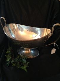 Vintage silver plate trophy shaped bowl