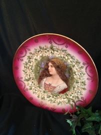 Single Imperial Crown china plate from Austria