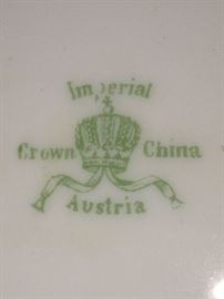 Imperial Crown china from Austria